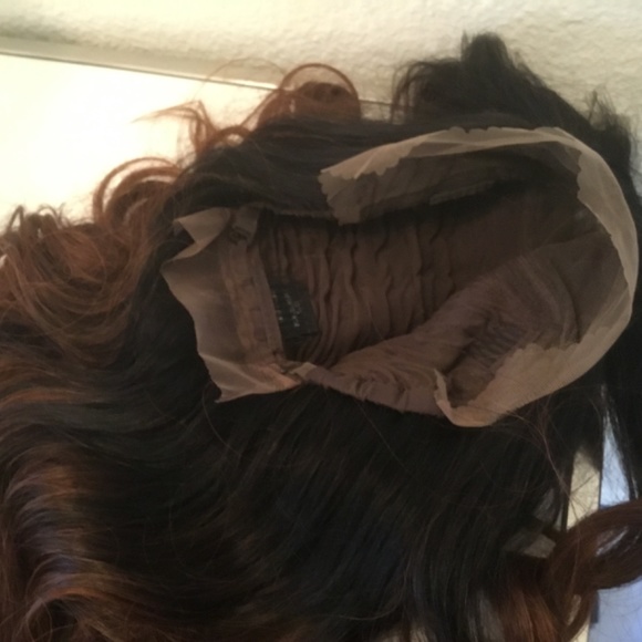 Ombré Swiss lace front wig 26 inches loose curls - Picture 13 of 16